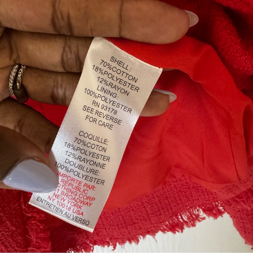 SALE!!! House of Harlow Chic Red Double-Breasted Women's Blazer - Picture 4 of 6